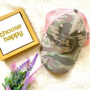 John Deere Pink/ camouflage Hat